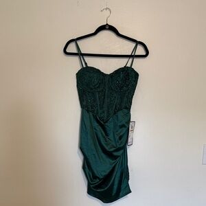 Macy's Green Mini Dress
